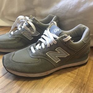 Grey 574 New Balance sneakers